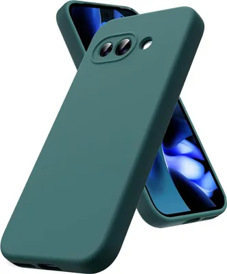 A teal phone case is shown diagonally against a white background, with another phone partially visible behind it.