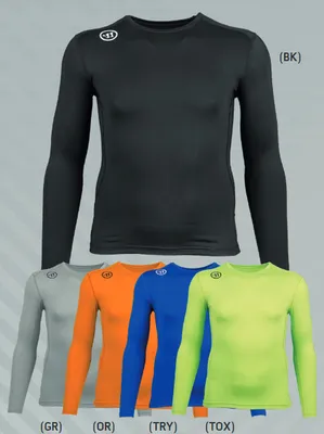 Produktbild von Warrior Compression Long Sleeve Junior, Größe:XL, Farbe:Orange