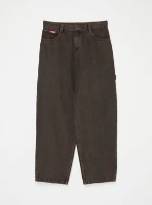 Immagine prodotto di Pantaloni jeans Quiksilver modello YG Baggy, colore nero, tonalità nera, taglia 32