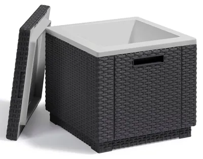 Immagine prodotto di Sgabello Allibert Ice Cube con cool box, colore: grafite