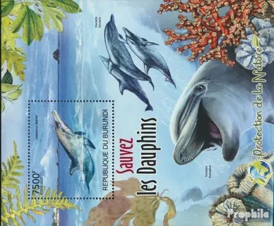 Produktbild von Briefmarken Burundi 2012 Mi Block246 (kompl.Ausg.) postfrisch Rettung der Delphine