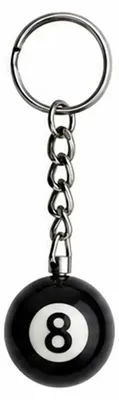 Produktbild von Schlüsselanhänger Billardkugel 25 mm – Nr. 8