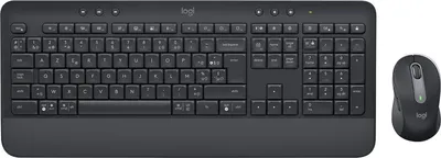 Produktbild von Logitech Signature MK650 Combo for Business - Tastatur-und-Maus-Set - kabellos - Bluetooth LE - AZERTY - Französisch - Graphite