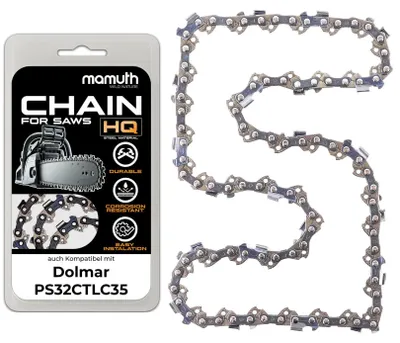 Zdjęcie produktu dla Łańcuch do piły 35 cm, 1,1 mm, 3/8", 52 ogniw, przeznaczony do pilarki Dolmar PS32CTLC35