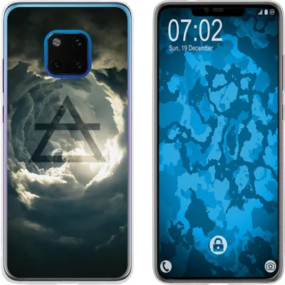 Produktbild von PhoneNatic Case kompatibel mit Huawei Mate 20 Pro Silikon-Hülle Element Luft M1