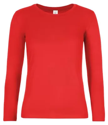 Image de B&C - T-shirt « #E190 » à manches longues pour femmes FK2610 (S) (rouge)