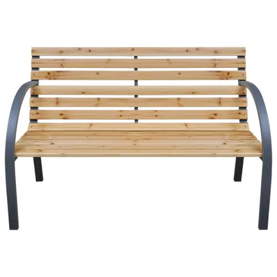 Zdjęcie produktu dla Ławka Ogrodowa, 112 Cm, Lite Drewno Jodłowe Lumarko!