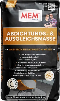 Produktbild von MEM Abdichtungs- & Ausgleichmasse 15 kg