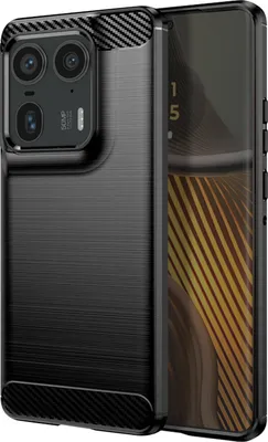 Zdjęcie produktu dla Avizar, Elastyczne etui ochronne do Motorola Edge 50 Ultra, efekt węgla, czarne