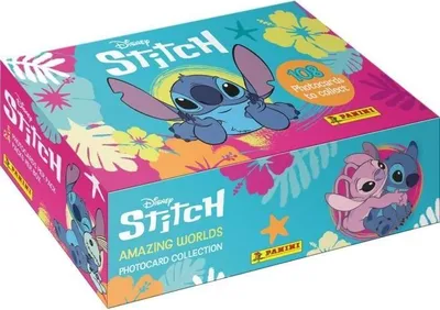 Image de Photocards Panini Stitch, Boîte de 24 pochettes, 120 Cartes, Collection Disney