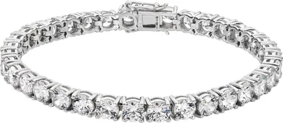 Produktbild von Atemberaubendes 925 Sterling Silber Damen - Armband mit Zirkonia - 5mm, 23 Gramm; TRS25072