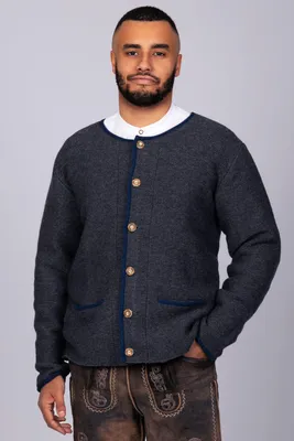 Produktbild von Edelnice Trachten Strickjacke Felix anthrazit 54
