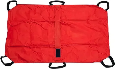 Productafbeelding van Dieren Brancard - Draagbaar Huisdier Hulpmiddel - Veilig Vervoer - Opvouwbaar Ontwerp - 120 x 74 cm - Rood