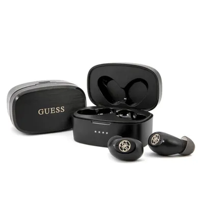 Produktbild von Guess Gutwsjl4Gbk Tws Bluetooth-Kopfhörer + Dockingstation Schwarz/Schwarz 4G