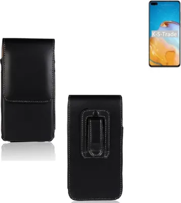 Produktbild von K-S-Trade Gürteltasche für Huawei P40 Schutz Hülle Handy Hülle mit Magnetverschluss Holster in schwarz