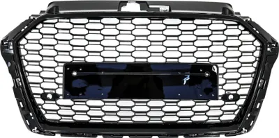 Immagine prodotto di Senza emblema Griglia anteriore per AUDI A3 8V Facelift 2017-2018 RS3 Look nero lucido