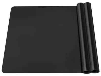 Productafbeelding van Twee-delige siliconen knutselmat, verfmatte voor kinderen, 30 x 40 cm, antislip knutselmat, siliconen knutselmat voor harsgieten, placemat/tafelonderzetter, zwart
