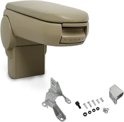 Image de Pour Audi A3 8L 1996-2003 Accoudoir COMPLET Housse textile Beige