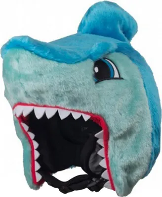 Image de Tube Shark Plush Housse de casque bleu bleu One Size