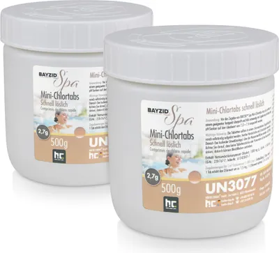 Produktbild von 2x 500 g BAYZID® SPA Mini - Chlortabs 2,7 g schnell löslich