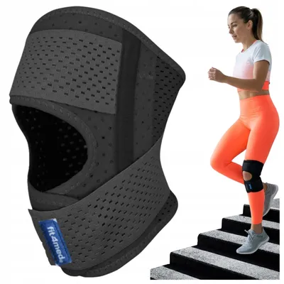 Zdjęcie produktu dla FIT4MED | Opaska na kolano, elastyczna opaska na kolano, prawa strona, rozmiar XL, FIT4MED