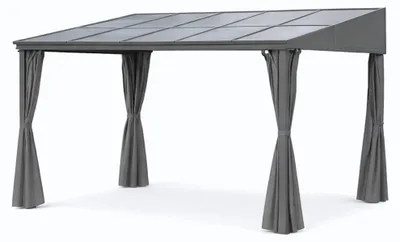 Produktbild von osoltus Alu Pavillon Terrassendach Terrassenüberdachung Toledo Hardtop 3 x 4 m