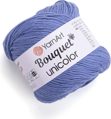 Produktbild von YarnArt Bouquet Unicolor Jeans 3224 - 100% Baumwolle, 200m/100g, Ideal für luftige Sommerprojekte