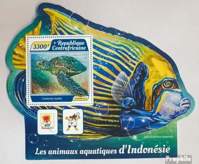 Produktbild von Briefmarken Zentralafrikanische Republik 2017 Mi Block 1647 (kompl. Ausgabe) postfrisch Wassertiere