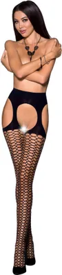 Produktbild von Passion - Tiopen 004 Strumpfhose mit offenem Schritt - Schwarz