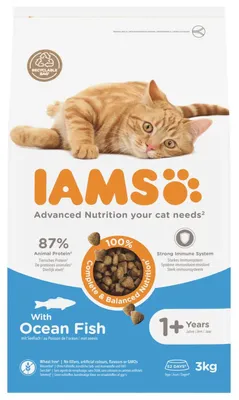 Productafbeelding van Iams For Vitality Adult Cat Ocean Fish 3KG