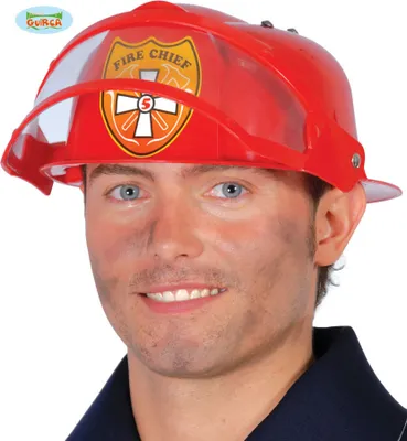 Produktbild von roter Feuerwehrhelm Helm Brandmeister