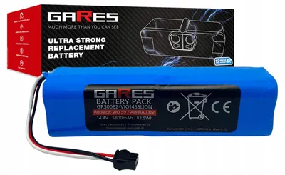 Zdjęcie produktu dla Gares Akumulator do Xclea H30 Plus 14,4V | 14,4V 5,8 Ah Li-Ion | Mocna Bateria do Robot Sprzątający | Wydajny Zamiennik Gares®