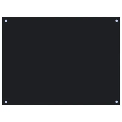 Produktbild von vidaXL Küchenrückwand Schwarz 80x60 cm Hartglas