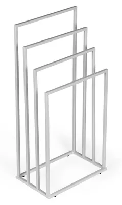 Produktbild von Handtuchständer freistehend 4 Stangen Metall Badständer modern - Weiß