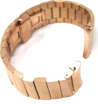 Produktbild von SYSTEM-S Armband 20 mm aus Metall für Samsung Galaxy Watch 4 Smartwatch in Rosa