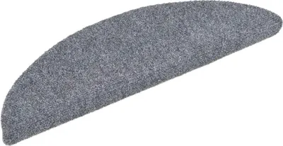 Obrázok produktu pre vidaXL Podložky na kroky Samolepiace 5 ks 56x17x3 cm Svetlo šedá Polkruhové