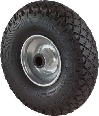 Image de BS Roues pneumatiques diamètre 200mm capacité de charge 75kg longueur du moyeu 60mm profil rainuré - C90.201