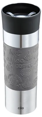 Productafbeelding van Cilio geïsoleerde drinkbeker VIAGGIO, 500 ml, grijs, artikelnummer 546347, EAN 4017166546347