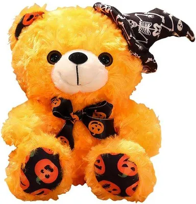 Image de Baie en peluche orange pour les accessoires et cadeaux de la Toussaint.