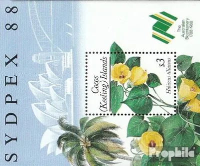 Produktbild von Briefmarken Kokos-Inseln 1988 Mi Block7 (kompl.Ausg.) postfrisch Pflanzen