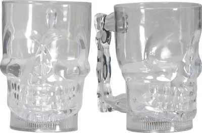 Immagine prodotto di Tazza party teschio luminoso - scheletro - Halloween - 10 x 14 cm - 700 ml