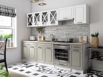Obrázek produktu pro Kuchyňská linka GERTRID 260cm - Bílá + kamenný