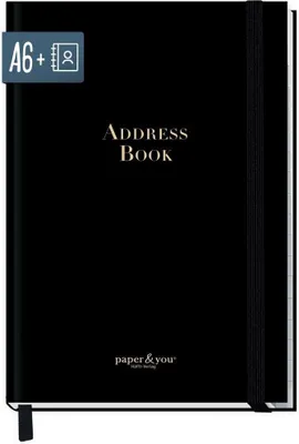 Produktbild von Adressbuch / A6+ / Black Edition / Häfft-Verlag