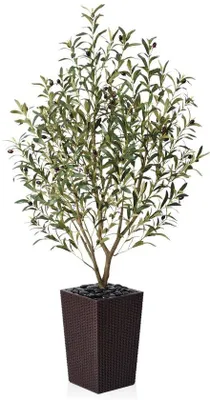 Obrázek produktu pro Umělý olivovník 150 cm, hnědý, dekorativní