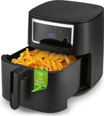 GOURMETmaxx Heißluftfritteuse, 6,5 l - mit Touchscreen, Timer und 11 Programmen