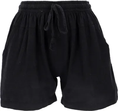 Produktbild von Yoga Shorts, Leichte Kurze Hose - Schwarz, Damen, Baumwolle, Größe: XL