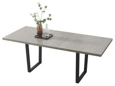 Image de Table extensible pour 4 à 8 personnes, en MDF, dimensions 130-170 cm
