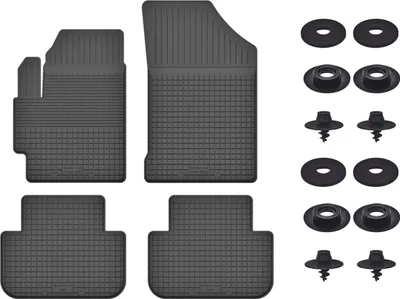Produktbild von Gummimatten Mit Stoppern Für: Honda Civic Vii (2001-1007) Schwarz Set