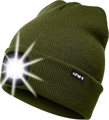 Produktbild von ATNKE LED Beleuchtete Mütze,Wiederaufladbare USB Laufmütze mit Licht Extrem Hell