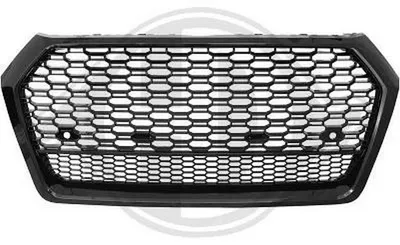 Kühlergrill Sportgrill Waben Gitter SCHWARZ GLANZ für Audi Q5 FY ab 2017-2020 – Produktansicht